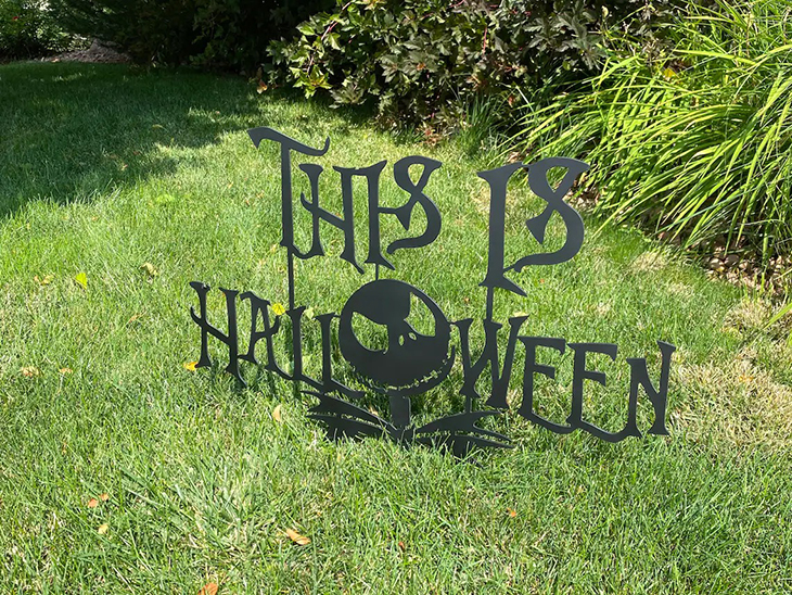 Jack The Skeleton This Is Halloween Yard Sign