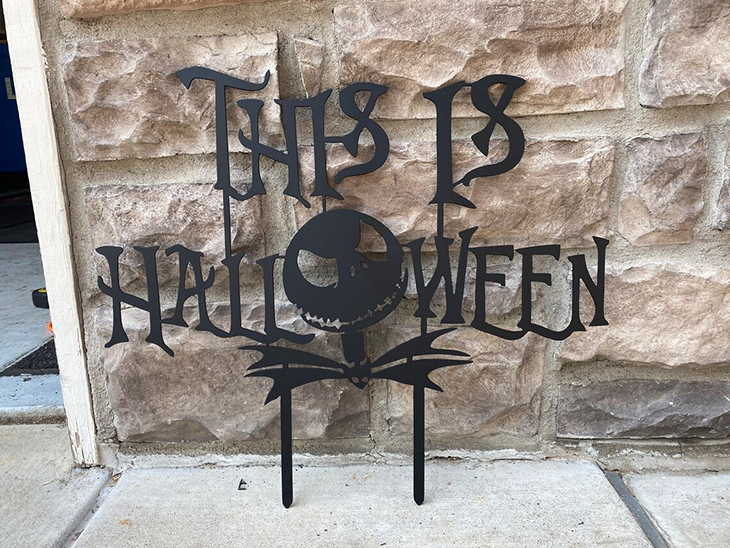 Jack The Skeleton This Is Halloween Yard Sign2