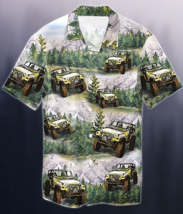 Jeep Forest Hawaiian Shirt 1 Jeep Forest Hawaiian Shirt