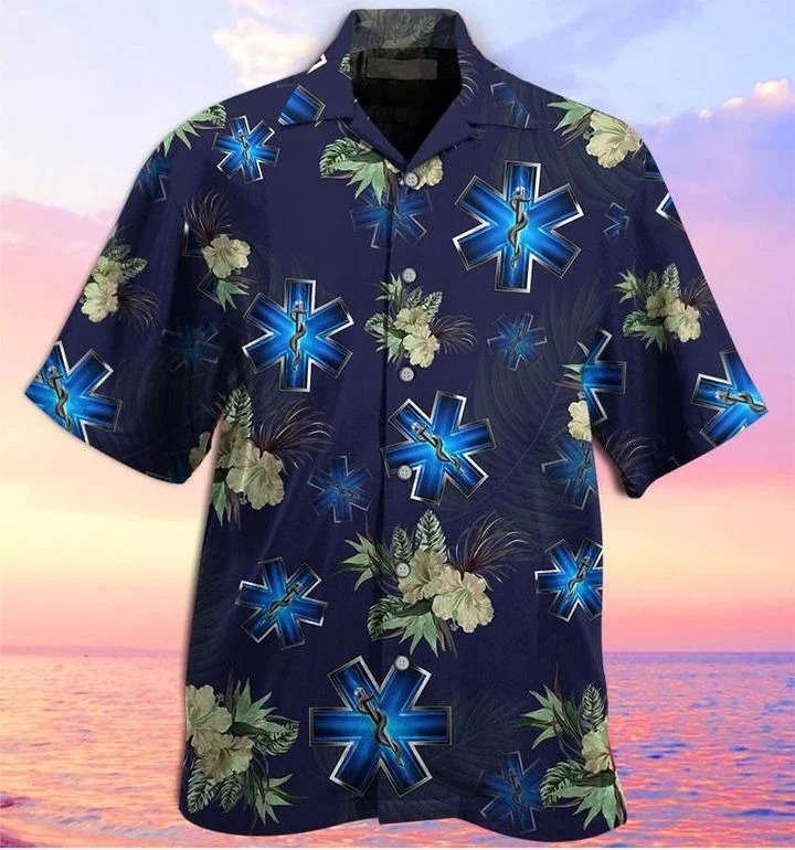 Jeep Paramedic tropical hawaiian shirt