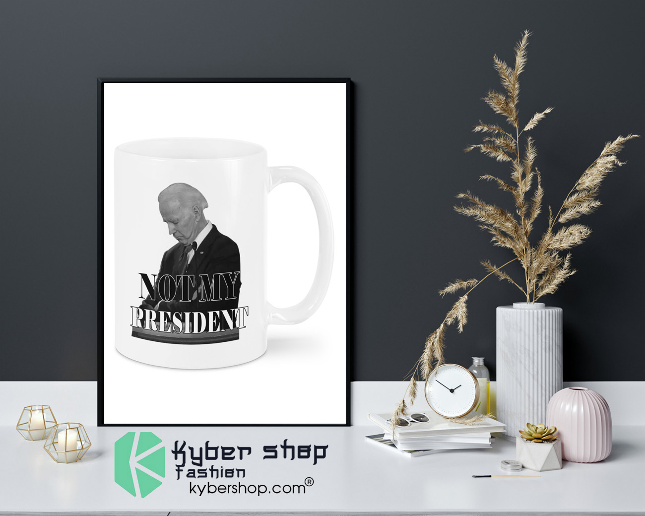 Joe Biden not my president mug 4