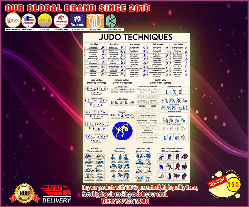 Judo techniques poster