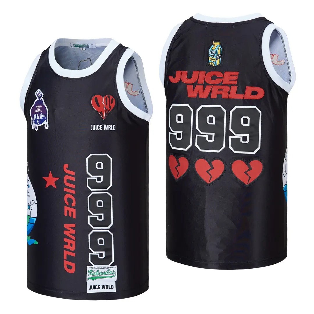 Juice Wrld 999 Hip hop basketball jersey 2