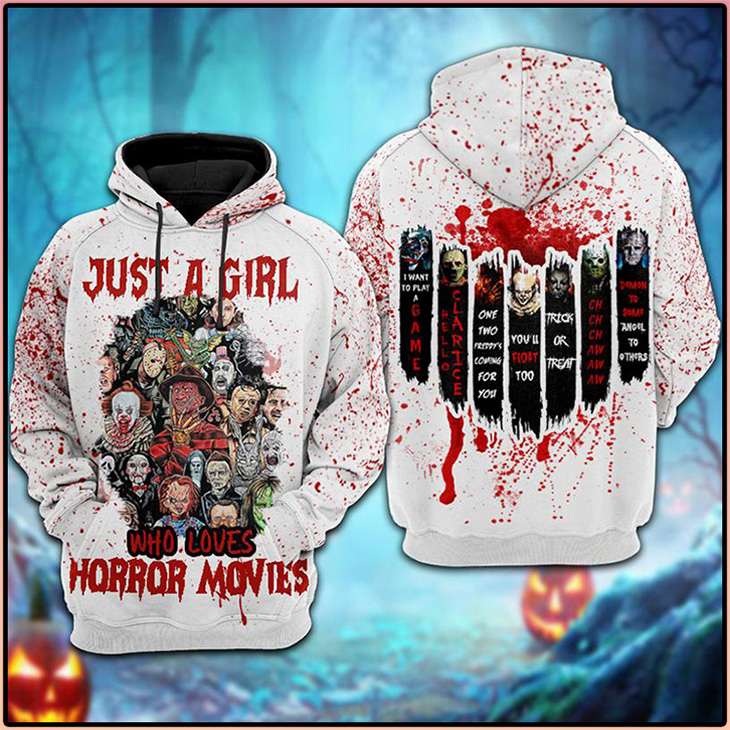 Just A Girl Who Loves Horror Movies 3D Hoodie 5 Just A Girl Who Loves Horror Movies 3D Hoodie3