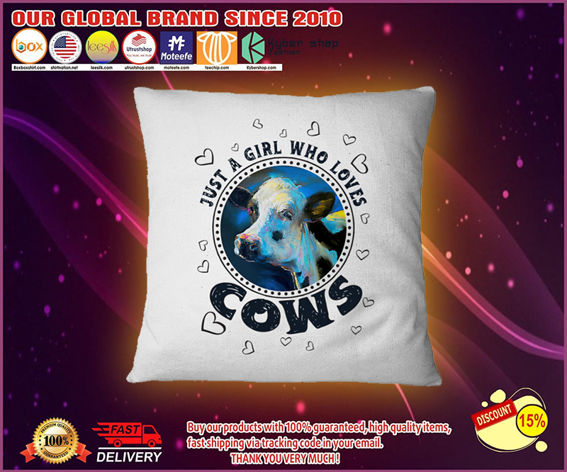 Just a girl who loves cows pilow 4