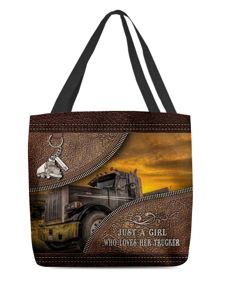 Just a girl who loves her trucker tote bag
