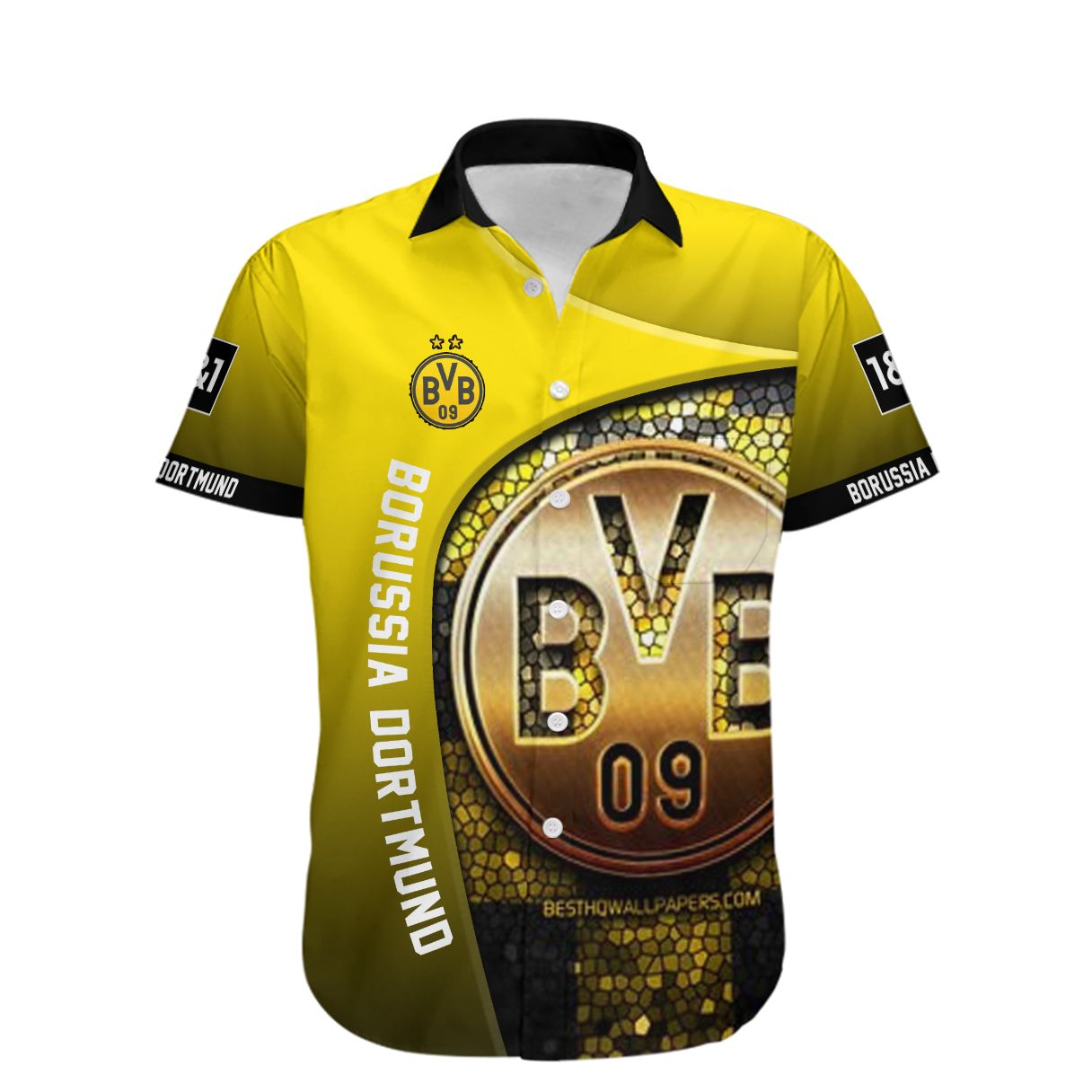 BoRussia Dortmund Hawaiian shirt 2 BoRussia Dortmund Hawaiian shirt 1