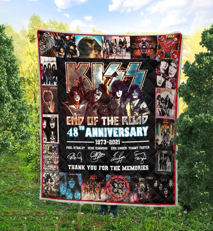 Kiss End Of The Road 48th Anniversary Blanket