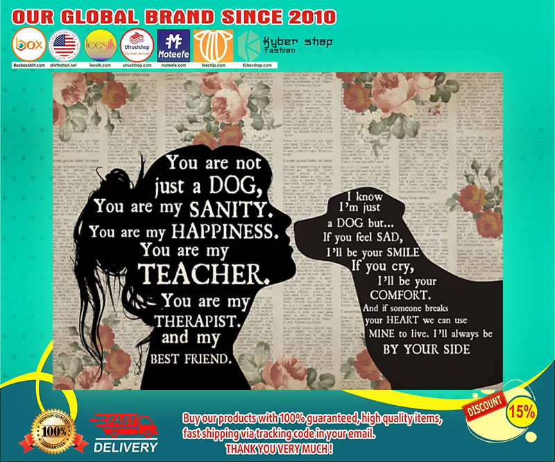 Labrador dog girl therapist you are not just a dog poster