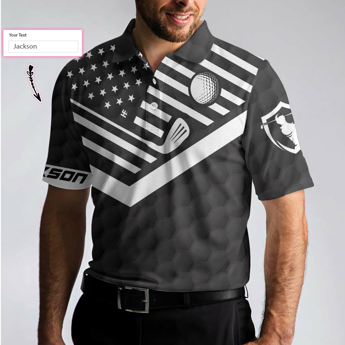 Swing Swear Drink Repeat Custom Name Polo Shirt 4 Swing Swear Drink Repeat Custom Name Polo Shirt2