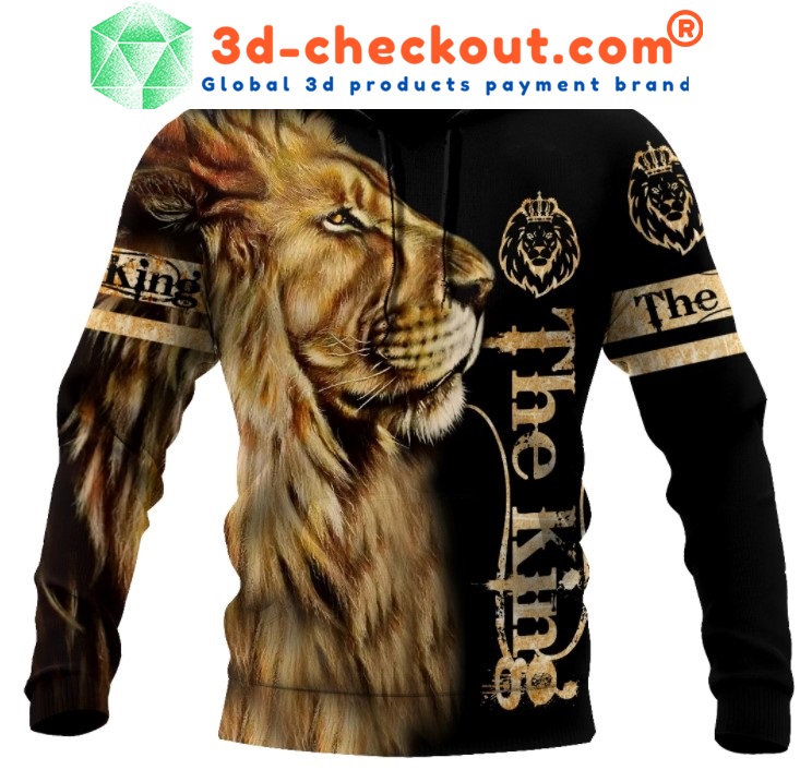 Lion the king 3D all over print 3d hoodie
