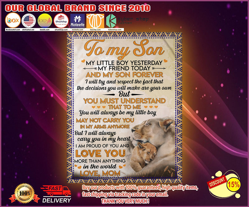 Lion to my son my little boy yesterday blanket 9 Lion to my son my little boy yesterday blanket