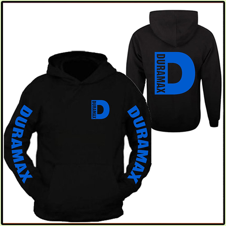 Duramax 3d all over print Hoodie 3 Duramax Blue Pocket Design Color Black 3D Hoodie1