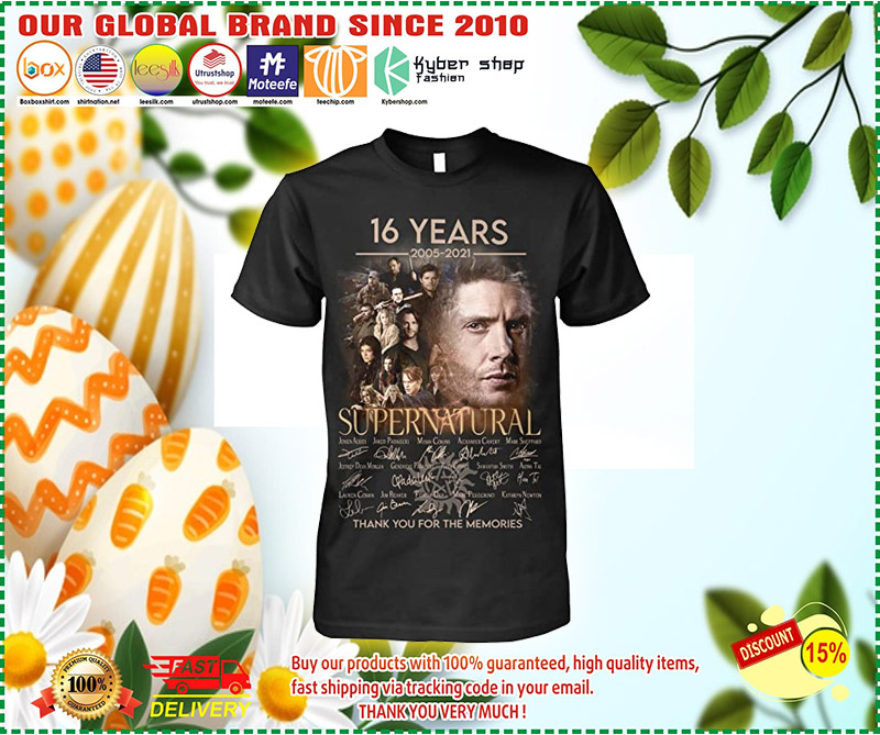 MILCAH 16 Years 2005 2021 Supernatural Lovers Shirt 2