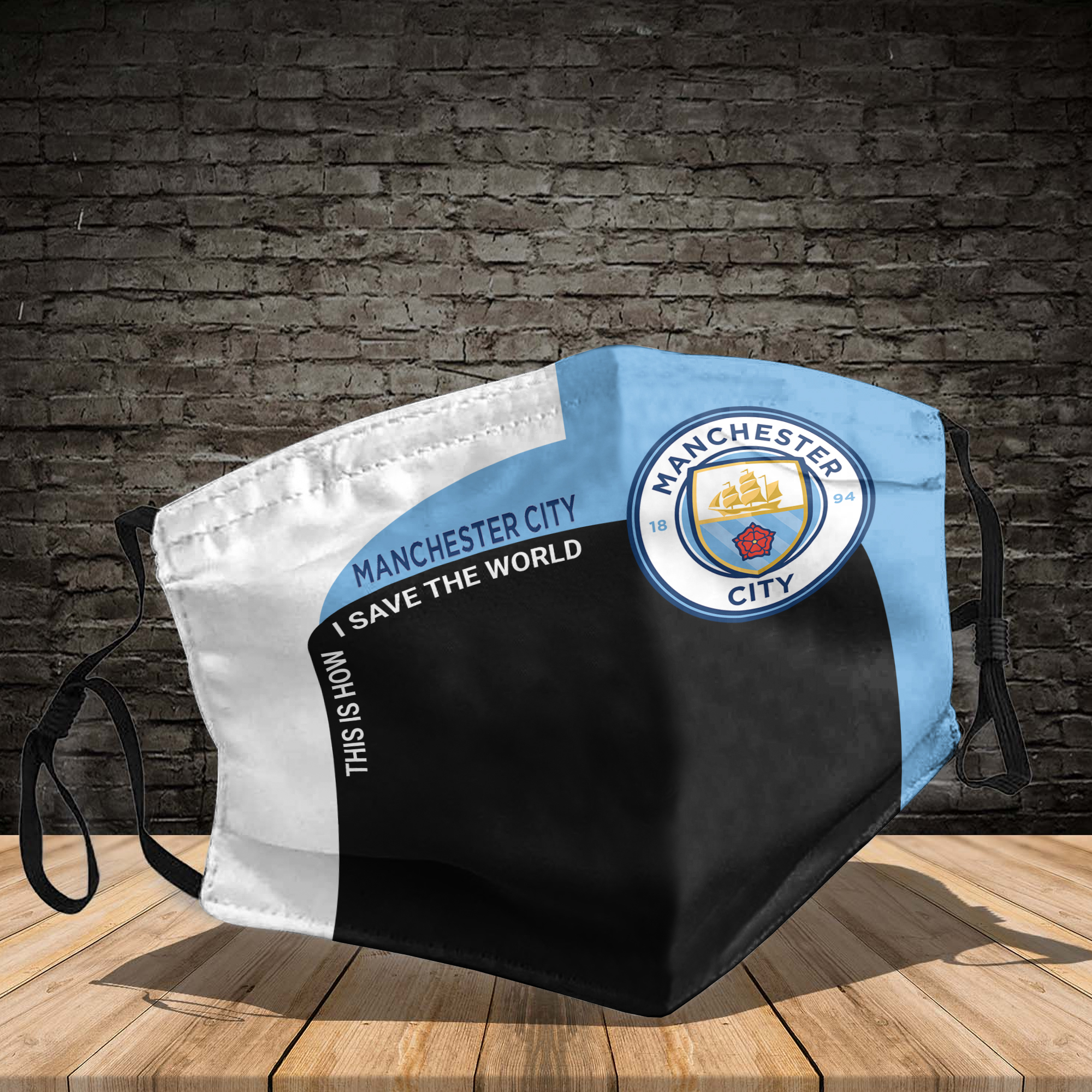 Manchester City this is how I save the world face mask