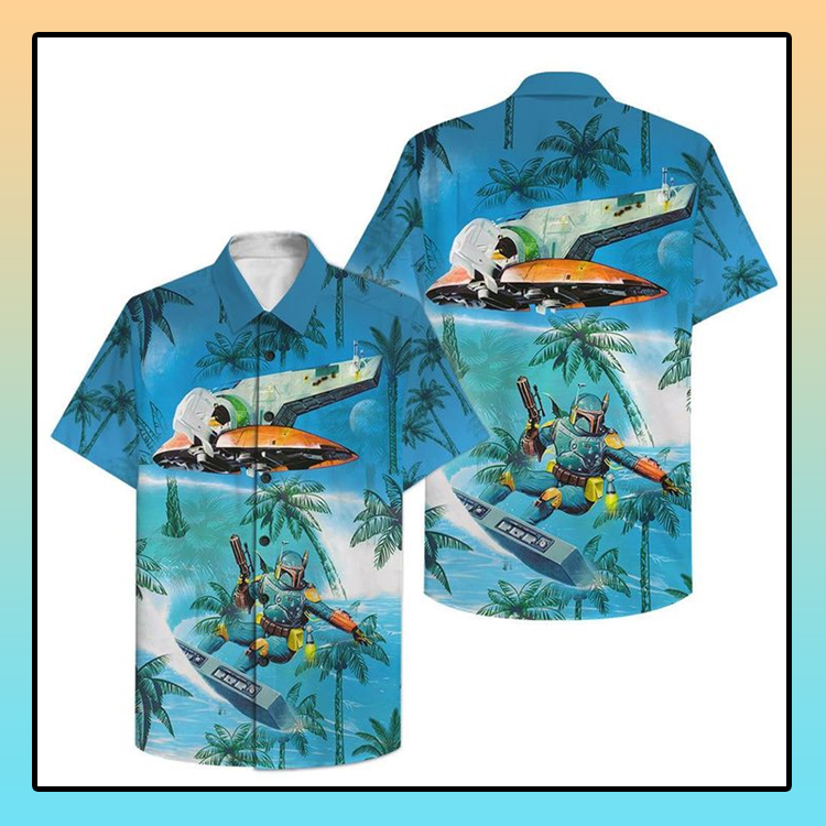 Mandalorian Surfing Hawaiian Shirt 4 Mandalorian Surfing Hawaiian Shirt2