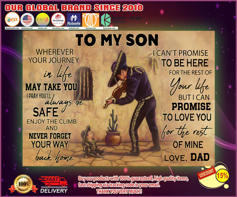 Mariachi violin to my son poster