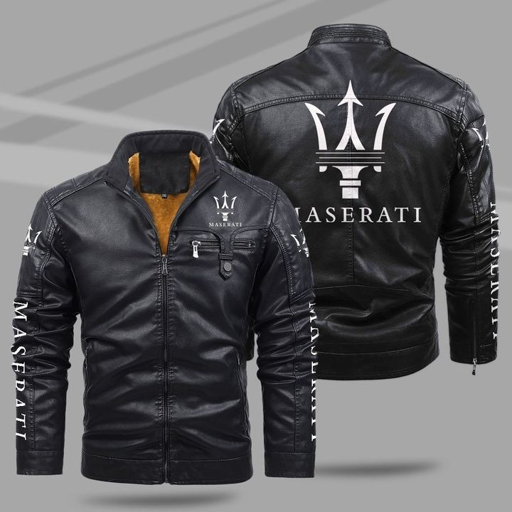 Maserati Leather Bomber Jacket