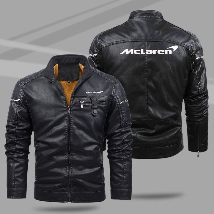 Mclaren Leather Bomber Jacket