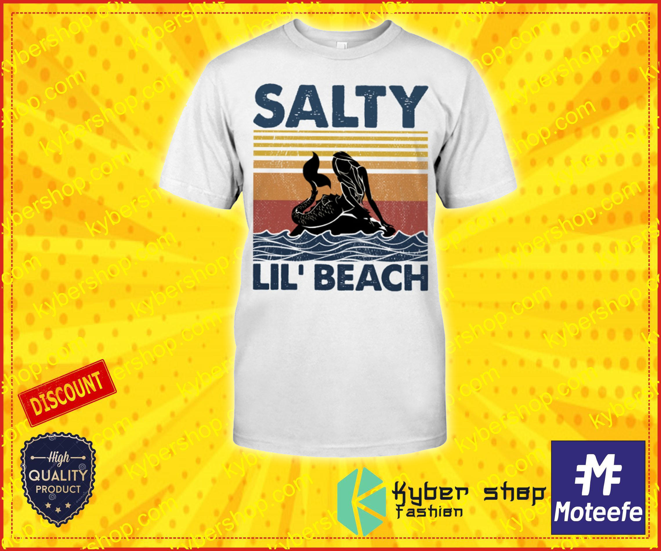 Mermaid Salty lil beach shirt 2 Mermaid Salty lil beach shirt