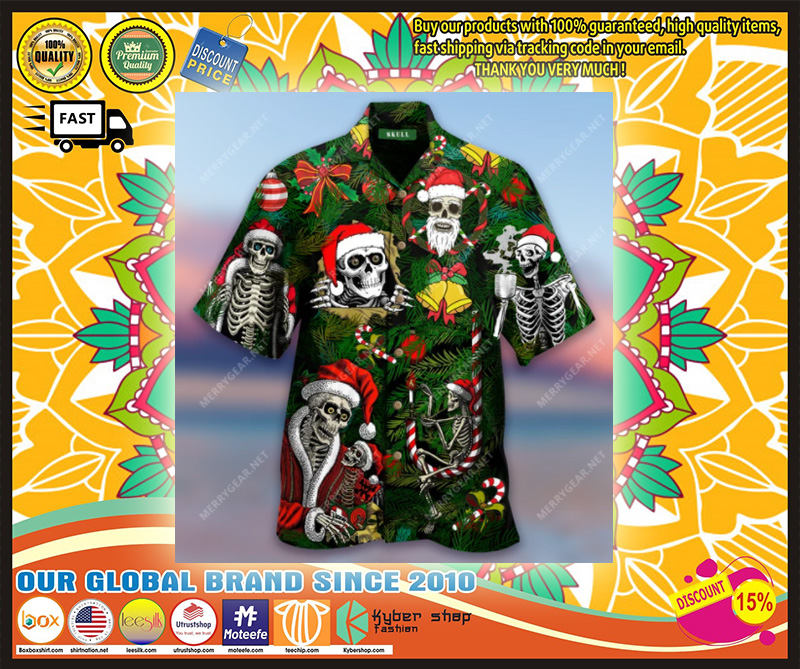 Merry Xmas Skulls hawaiian shirt 8 Merry Xmas Skulls hawaiian shirt