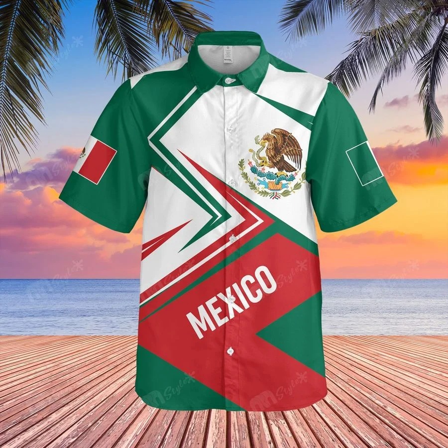 Mexico Razor Sharp Pattern Hawaii Shirt