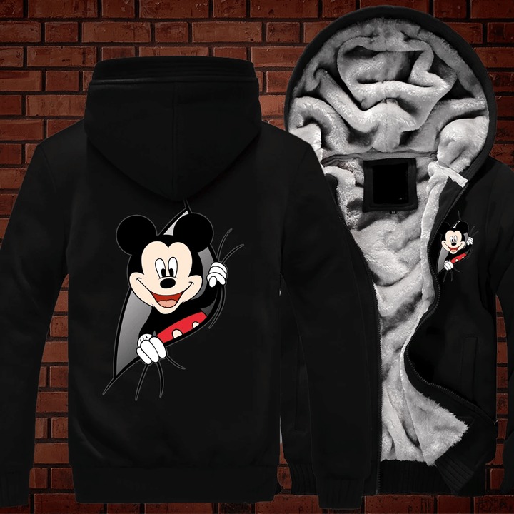 Mickey mouse disney 3d fleece hoodie 5