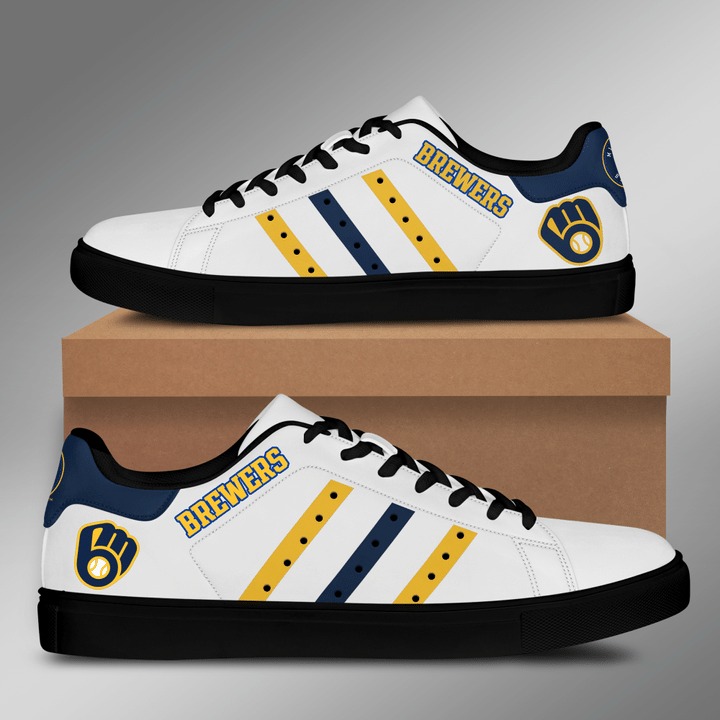 Milwaukee brewers stan smith low top shoes 3