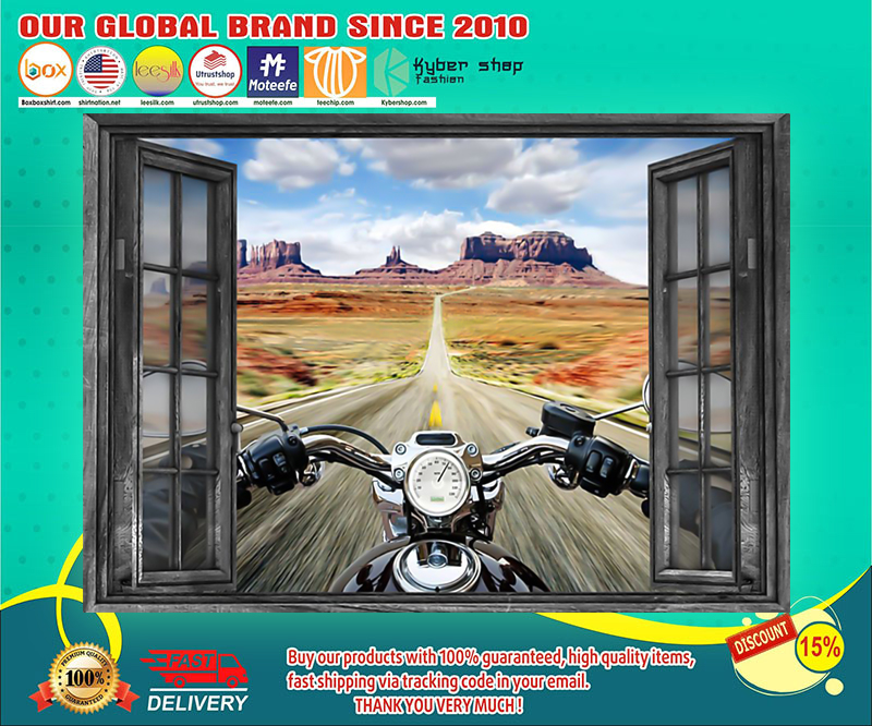 Motorcycle window poster 1 Motorcycle window poster