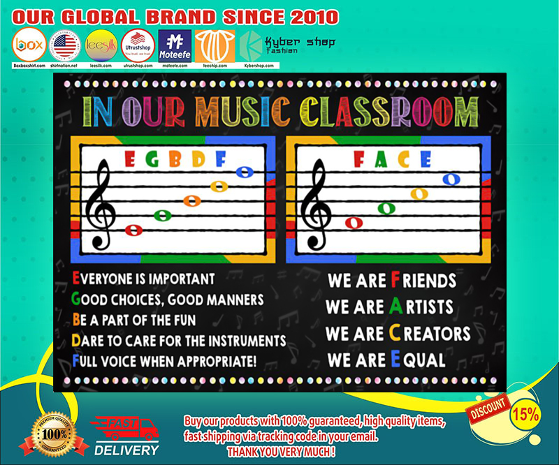 Music in our music classroom poster 8 Music in our music classroom poster