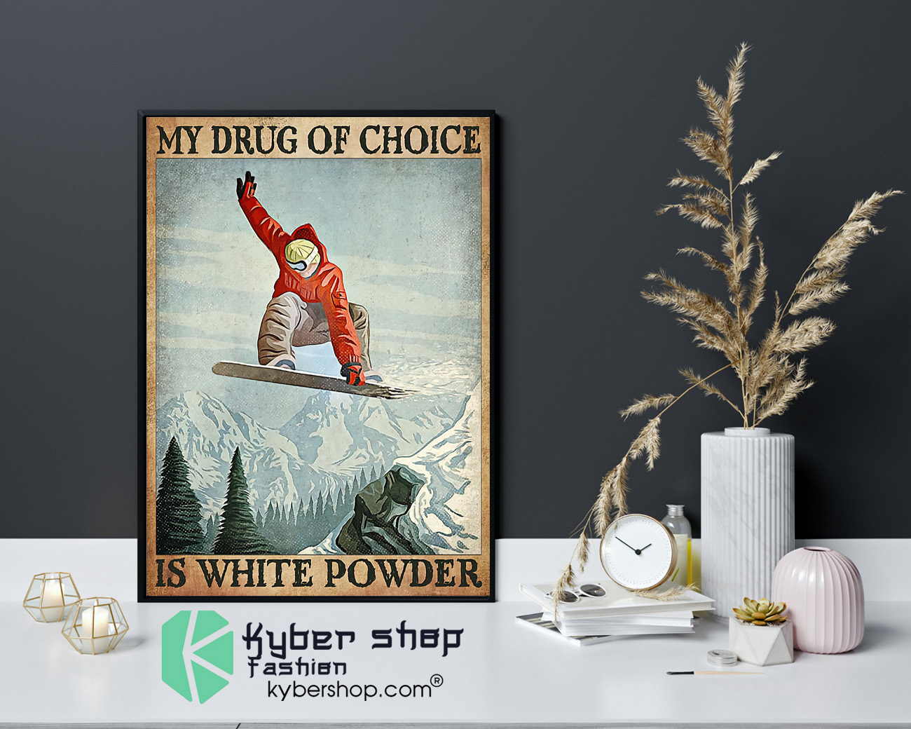 My drug of choice is white powder poster 4