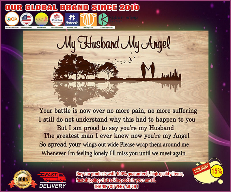 My husband my angel lyric poster