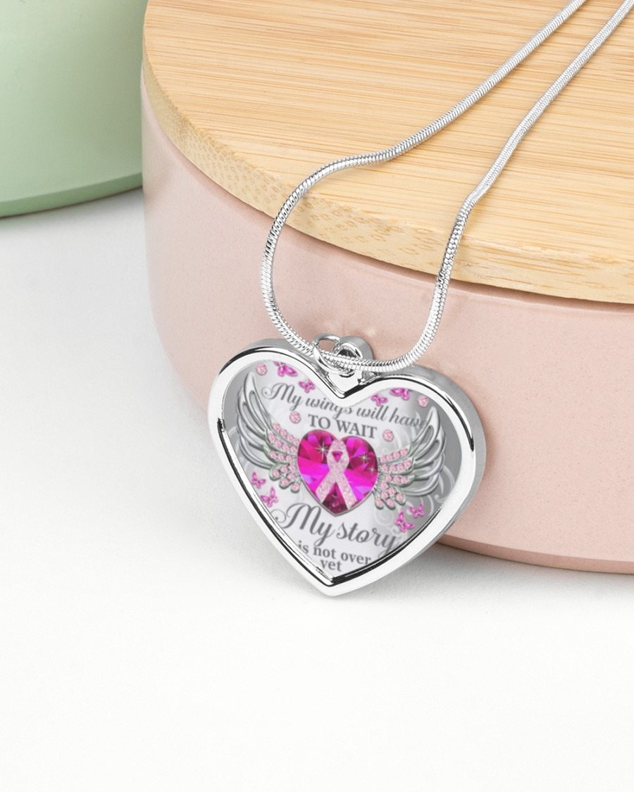 My wings will have to wait my story is not over yet necklace