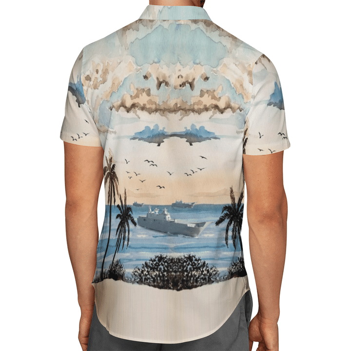 HMAS Adelaide Royal Australian Navy Hawaiian Shirt And Short 7 27 HMAS Adelaide Royal Australian Navy Hawaiian Shirt And Short 6
