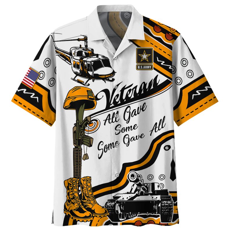 Army veteran all gave some some gave all hawaiian shirt