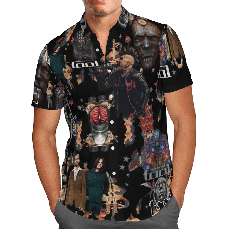 Hot Tool Band Hawaiian Shirt 11 Hot Tool Band Nv Vintege Hawaiian Shirt1
