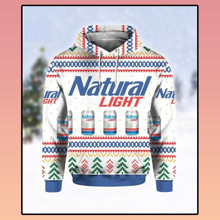 Natural Light Beer Ugly Christmas 3D Hoodie 4 Natural Light Beer Ugly Christmas 3D Hoodie 2