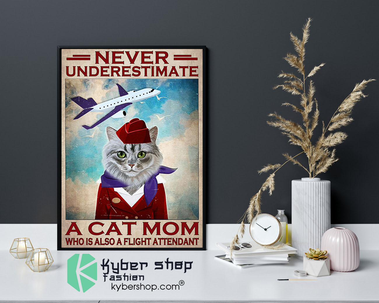 Never underestimate a cat mom who is also a flight attendant poster9