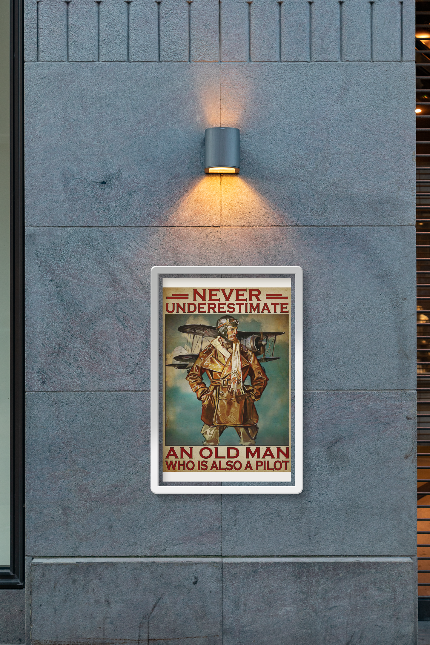 Neverunderestimateanoldmanwhoisalsoapilotposter