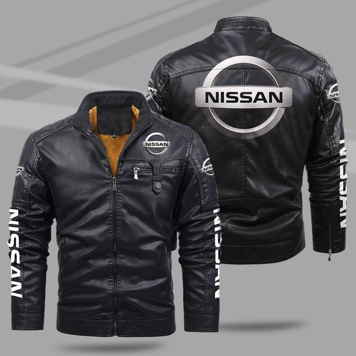 Nissan Leather Bomber Jacket
