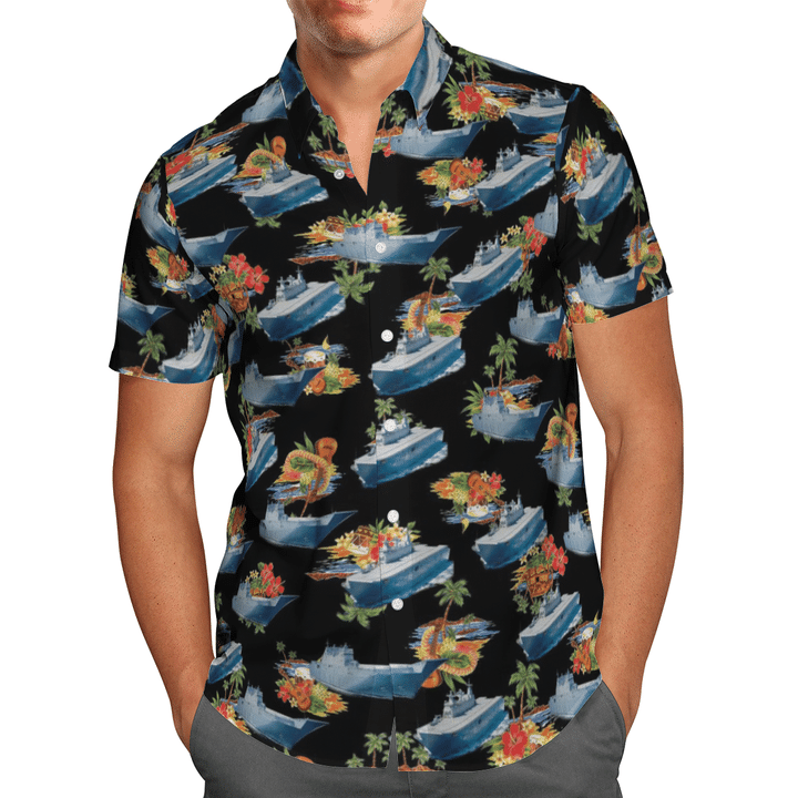 HMAS Canberra Royal Australian Navy Hawaiian Shirt And Short 6 28 HMAS Canberra Royal Australian Navy Hawaiian Shirt And Short 5