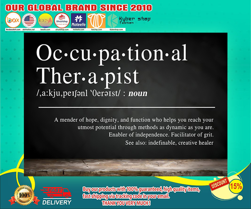Occupational therapist definition poster