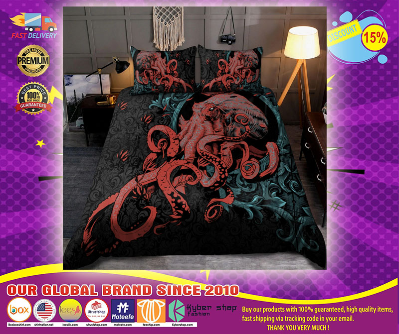 Octopus Gothic bedding set