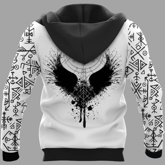 Odin Raven Raven Vegvisir 3d Hoodie And Shirt 3 Odin Raven Raven Vegvisir 3d Hoodie And Shirt2