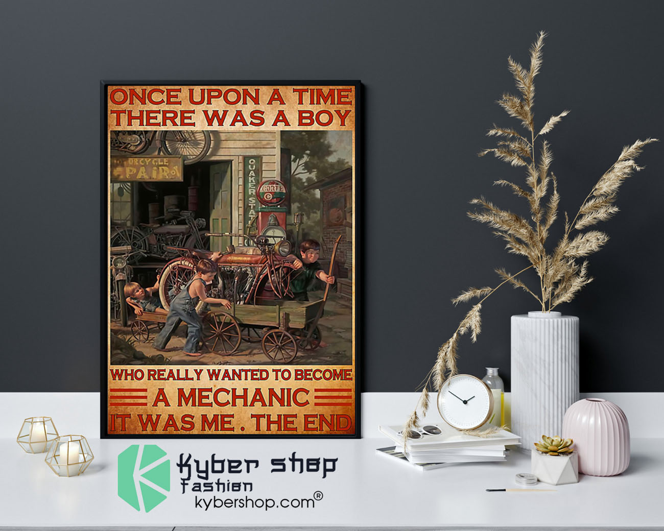 Once upon a time there was a boy who really wanted to become a mechanic poster 9 Once upon a time there was a boy who really wanted to become a mechanic poster9