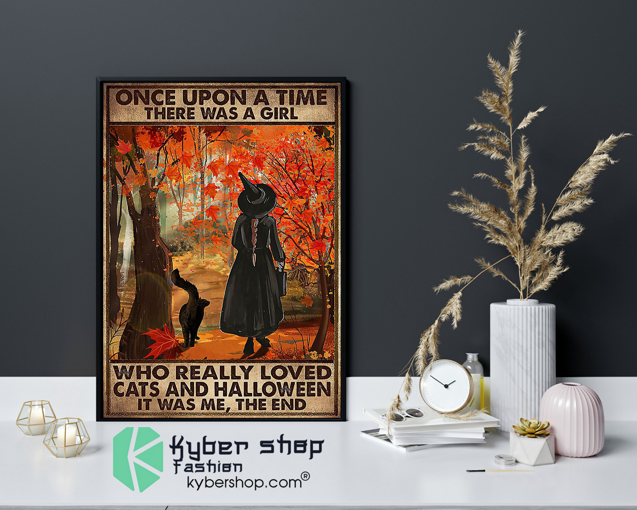 Once upon a time there was a girl who really loved cats and halloween poster 4