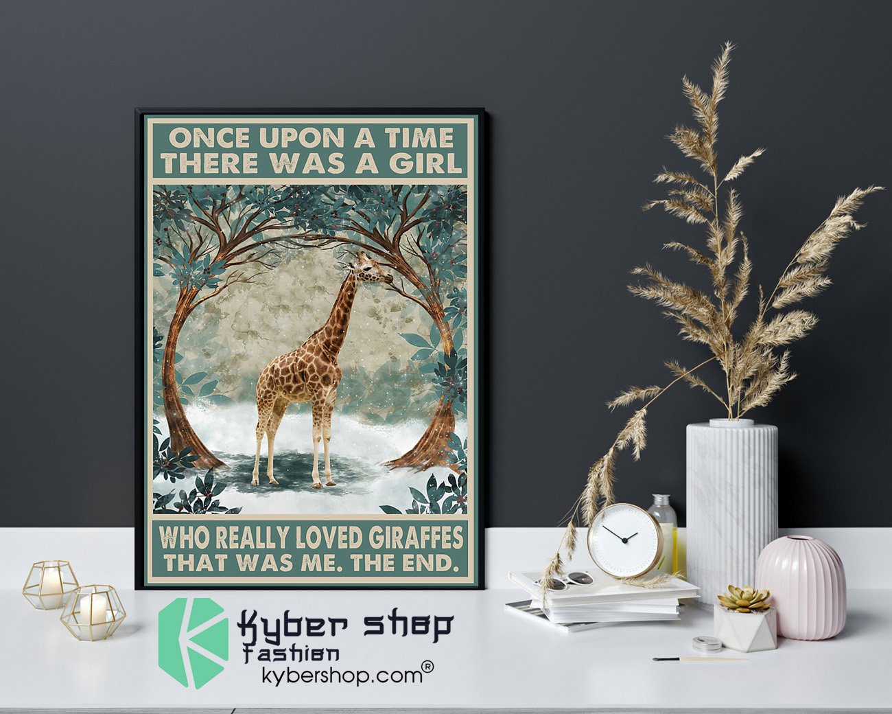 Once upon a time there was a girl who really loved giraffes poster 4