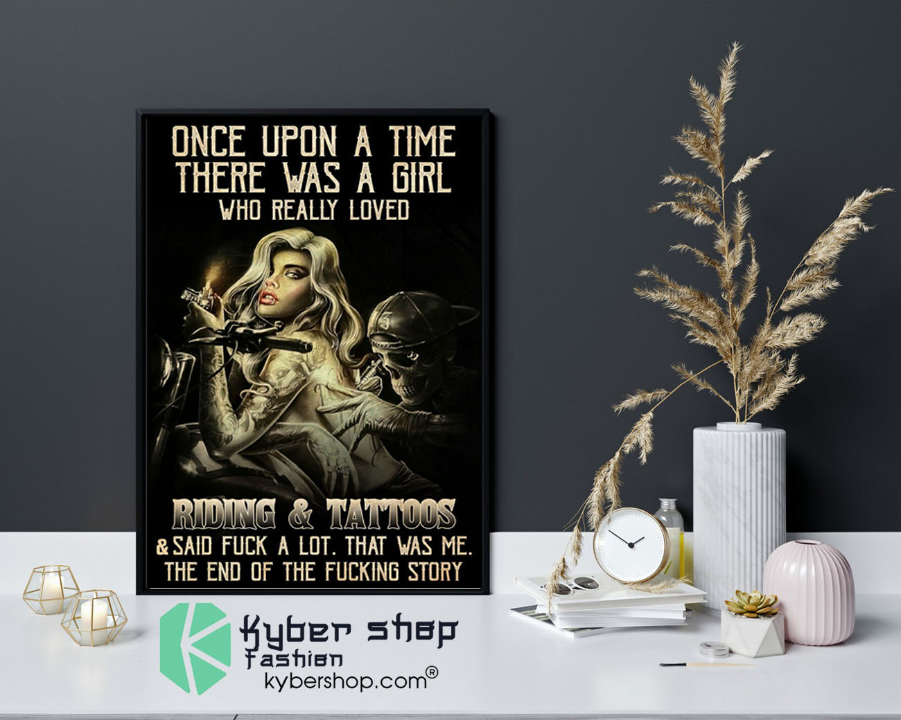 Once upon a time there was a girl who really loved riding and tattoss poster9