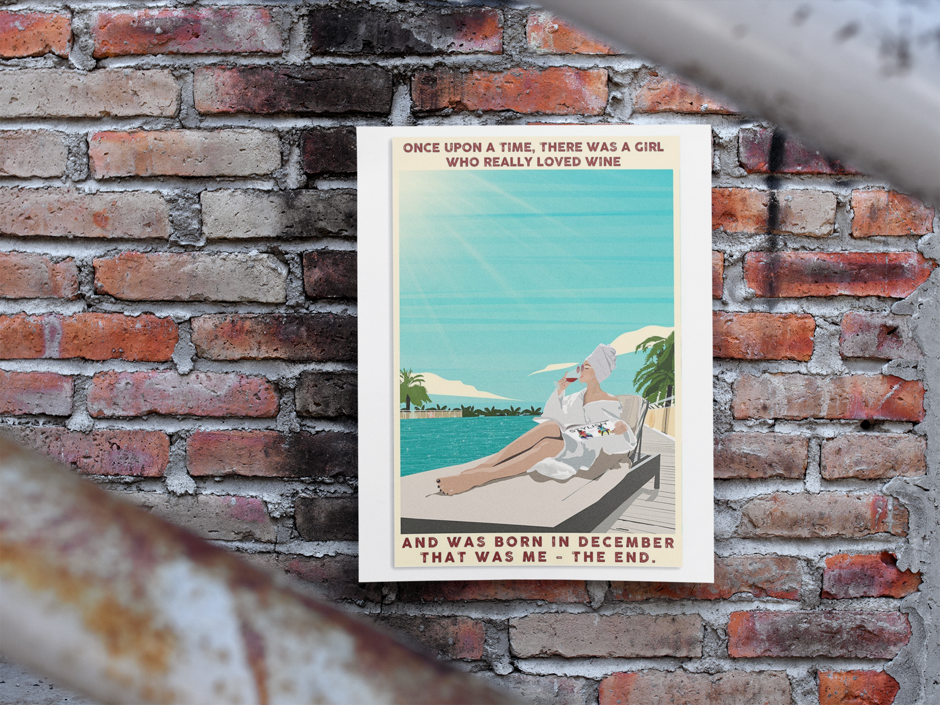 Once upon a time there was a girl who really loved wine and born in december poster 9 Once upon a time there was a girl who really loved wine and born in december poster