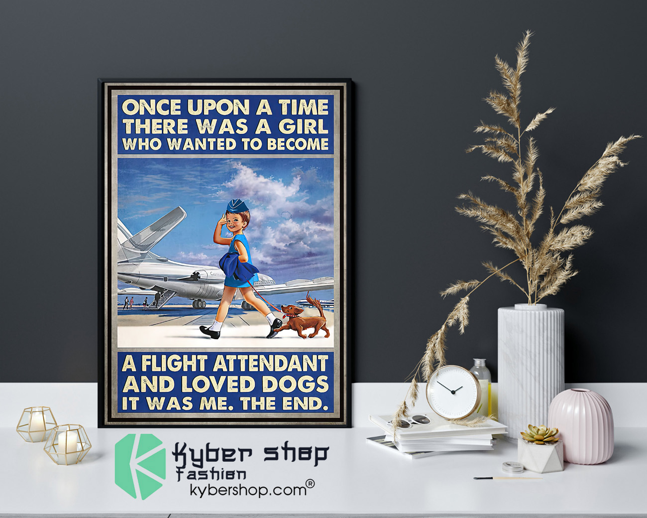 Once upon a time there was a girl who wanted to become a flight attendant and loved dogs poster 4